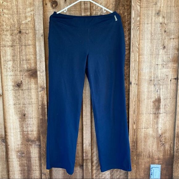 Lands’End Navy Strait Leg Pull-on Lounge Athletic Sweatpants - Picture 1 of 4